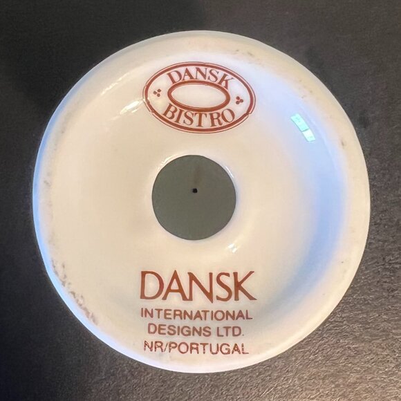 Vtg DANSK BISTRO Christianshavn Blue Porcelain Salt & Pepper Shakers ~ Portugal - Picture 5 of 6